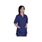 Casacca Con Bottoni-Cotone-Pol.-Unisex XL Blu 1 pz.