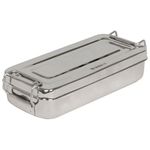 Scatola Inox 18X8X4Cm - Con Manici 1 pz.