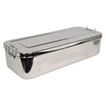 Scatola Inox 50X20X10Cm - Con Manici 1 pz.