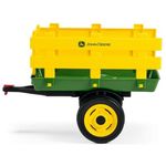 Peg Perego Rimorchio John Deere Stake-Side Trailer per Ruspa Trattore John Deere Ground Loader