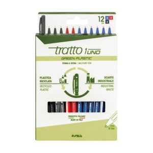 Tratto Confezione 12 1 Green Plastic 3 Colori Assortiti