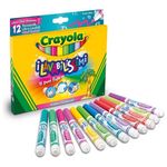 Crayola Confezione 12 Pennarelli Punta Maxi Colori Tropicali Lavabilissimi