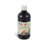 Primo Bottiglia 500ml Tempera Acrilica Nero