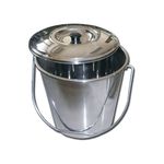 Cestino Acciaio Inox Con Coperchio - 12 Litri 1 pz.