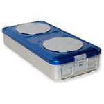 Container Con Valvola Grande H100 Mm - Blu Forato 1 pz.