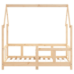 vidaXL Giroletto per Bambini 70x140 cm in Legno Massello di Pino