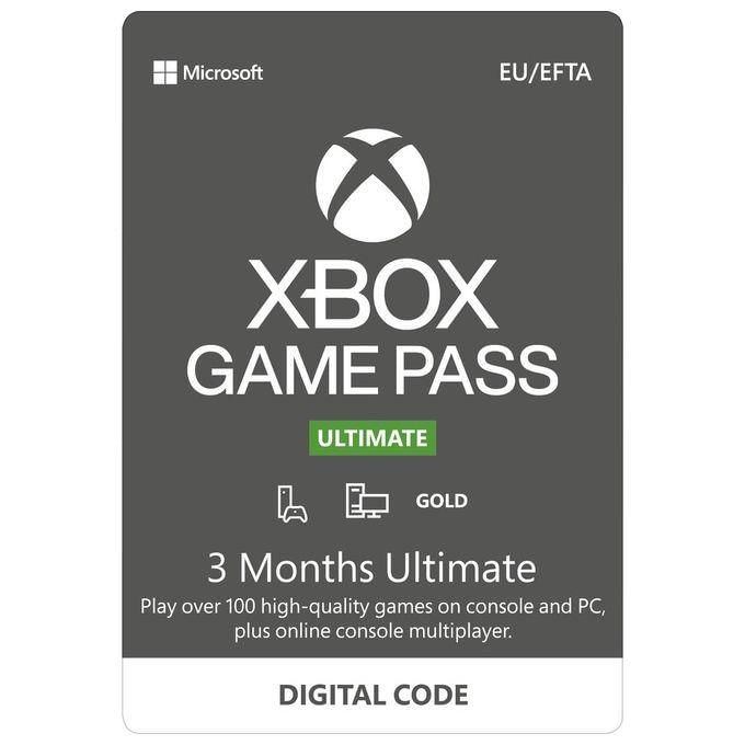 Microsoft Xbox Game Pass Ultimate - Abbonamento 3 Mesi