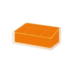 Gedy Dosatore Rainbow Arancio Resina 16,2x7x7 Cm