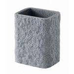 Gedy Porta Spazzolini Aries Grigio Resina 11x9,2x6,5 Cm