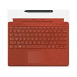 Microsoft Surface Pro 8-X Cover Alcantara con PEN Poppy Red