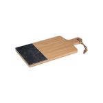 Tagliere Rettangolare con Manico 37X19X2 Cm in Legno-Ardesia