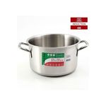 Casseruola alta con 2 manici in acciaio inox Tender Cm 30