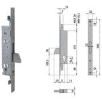 SERRATURA MONTANTE INFILARE 46220 CISA