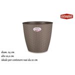 Stefanplast Coprivaso Rattan 24cm Tortora