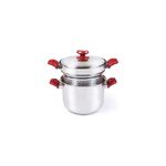 Set 3 Pezzi Spaghetti Stile 22 cm in Acciaio Inox