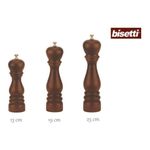 Bisetti Macinapepe Legno Faggio Tinta Noce 19cm