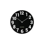 Explore Scientific RAC1003 Orologio a Parete 25cm Radiocomandato Design Contemporaneo con Numeri Metallo-Nero