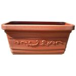 Fioriere Festonate Hdpe Terracotta cm. 80