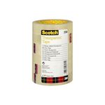 3M Post-it - Nastro Adesivo Scotch Trasparente Acrilico Ufficio 15mmx66m (10 Pz)