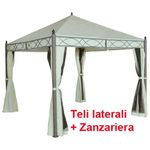 Telo Ricambio Gazebo Acciaio Santo Domingo Mt.3X3