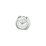 Casio Orologio Sveglia Analogica con Allarme a Campana Funzione Snooze Quadrante Bianco con Luce e Pellicola in Neobrite Bianco