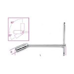 BETA Chiave a t con Bussola Snodata per Candele Dâ€accensione Acciaio Cromato - ISO 11168 - 957mm 16