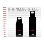 Sigg Bottles HeC One Light Black Borraccia Ermetica 0.55 Litri