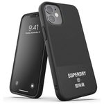 Superdry Custodia Compatibile con iPhone 12 Mini 5.4, Custodia in Tela Modellata per iPhone 12 Mini 5.4, Colore Nero, 42584