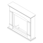 Tagu-Fm463cr2-Cornice-Per-Caminetto-In-Legno-Bianco-Crema