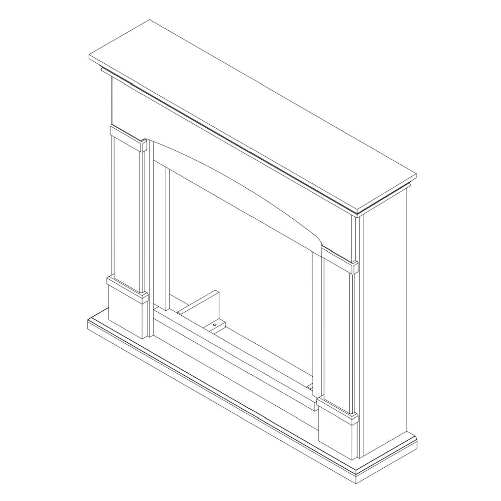 Tagu-Fm463cr2-Cornice-Per-Caminetto-In-Legno-Bianco-Crema