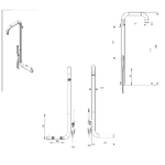 Sined-Arborea-Doccia-Esterna-Da-Parete-In-Acciaio-316l-Con-Ingresso-Acqua-Calda-e-Fredda-Inox