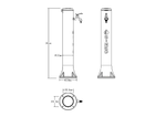 Sined-Tritone-Fontanella-Da-Giardino-In-Hdpe-Con-Predisposizione-Per-Attacchi-Rapidi-Rossa