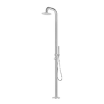 Sined-Pula-Doccia-Da-Giardino-In-Acciaio-316l-Con-Doccino-h-230-Cm-Inox-Satinato