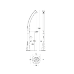 Starmatrix-Rio-Ss0935-White-Doccia-a-Riscaldamento-Solare-Curva-In-Polietilene-25l-Lavapiedi-Bianco