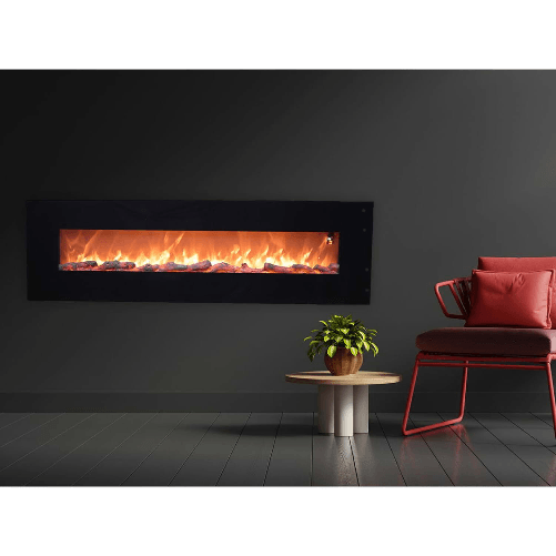 Sined-Pordoi-Caminetto-Elettrico-Da-Parete-In-Acciaio-e-Vetro-Da-1500w-Effetto-Fiamma-Led-Nero