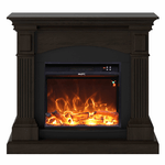 Caminetto-Fuego-Galia-Wenghe-a-Parete-Con-Cornice-Telecomando-e-Bruciatore-1500w-Wenge