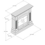 Caminetto-Fuego-Galia-Wenghe-a-Parete-Con-Cornice-Telecomando-e-Bruciatore-1500w-Wenge