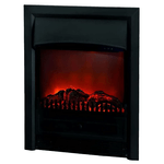 Xaralyn Lagos Caminetto Elettrico Da Incasso Con Effetto Fiamma e Carboni Ardenti Da 1800w Nero