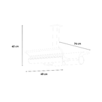 Sined-Stufa-Infrarossi-Soffitto-Doppio-Riscaldatore-Riflettente-a-Soffitto-Da-4000w-Grigio