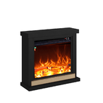 Caminetto-Fuego-Anna-Negro-a-Parete-Con-Cornice-Telecomando-e-Bruciatore-1500w-Nero