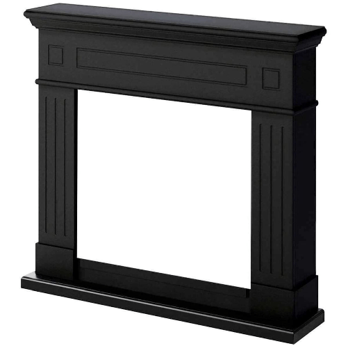 Fuego-Cornice-Caminetto-Carlo-Nera-Per-Inserto-Elettrico-Struttura-In-Legno