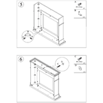 Fuego-Cornice-Caminetto-Carlo-Nera-Per-Inserto-Elettrico-Struttura-In-Legno