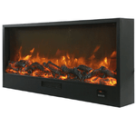 Sined Caminetto Ispica Caminetto Elettrico Da Incasso Lungo 108 Cm Da 1500w Nero