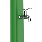 Starmatrix-Rio-Ss0935-Green-Doccia-Solare-Curva-In-Polietilene-h-226cm-Serbatoio-25l-Lavapiedi-Verde