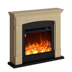 Caminetto-Fuego-Monica-Rovere-1500w-a-Parete-Con-Cornice-Telecomando-e-Bruciatore-1500w-Rovere