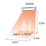 Sined-Caldo-Vetro-Nero-2000-Riscaldatore-Infrarossi-Cristallo-Da-2000w-Nero