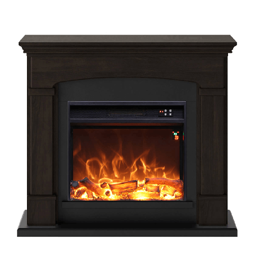 Caminetto-Fuego-Monica-Wenghe-1500w-a-Parete-Con-Cornice-Telecomando-e-Bruciatore-1500w-Wenge