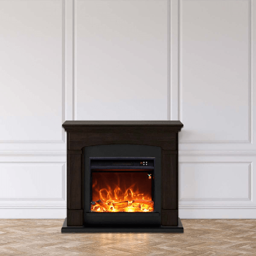 Caminetto-Fuego-Monica-Wenghe-1500w-a-Parete-Con-Cornice-Telecomando-e-Bruciatore-1500w-Wenge