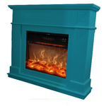 Caminetto-Fuego-Alberto-Turquesa-a-Parete-1500w-Con-Cornice-Telecomando-e-Bruciatore-Turchese