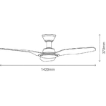 Sulion-Sulion-072217-Legno-Chiaro-Ventilatore-Dc-a-Led24w-Con-Telecomando-5-Velocita-Estate-Inverno